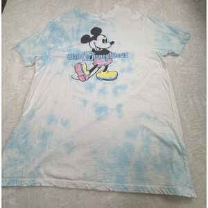 Disney Walt Disney World Mickey‎ Mouse Tie Dye T-Shirt Graphic Tee L/G